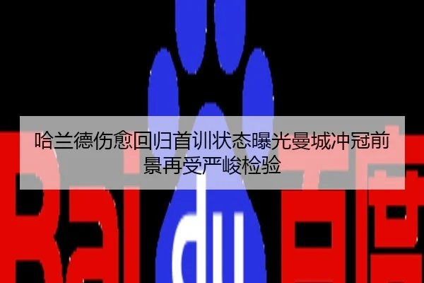 哈兰德伤愈回归首训状态曝光曼城冲冠前景再受严峻检验